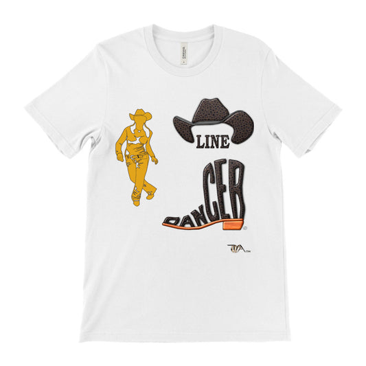 Line Dancer Black  (white)