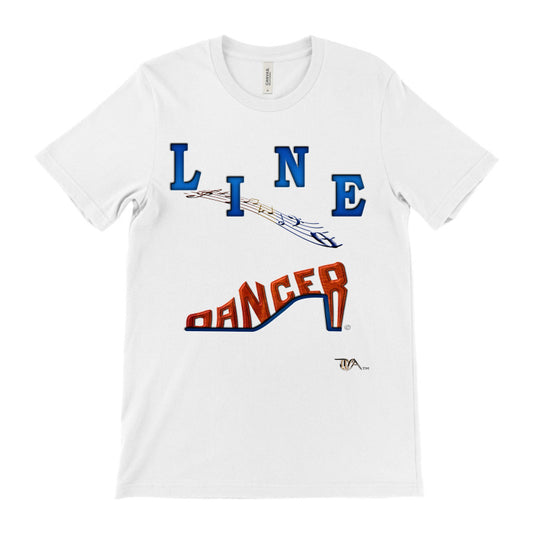 Line Dancer Red & Blue  (White)