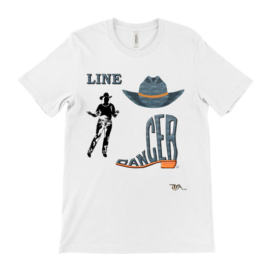 Line Dancer Blue  (White)